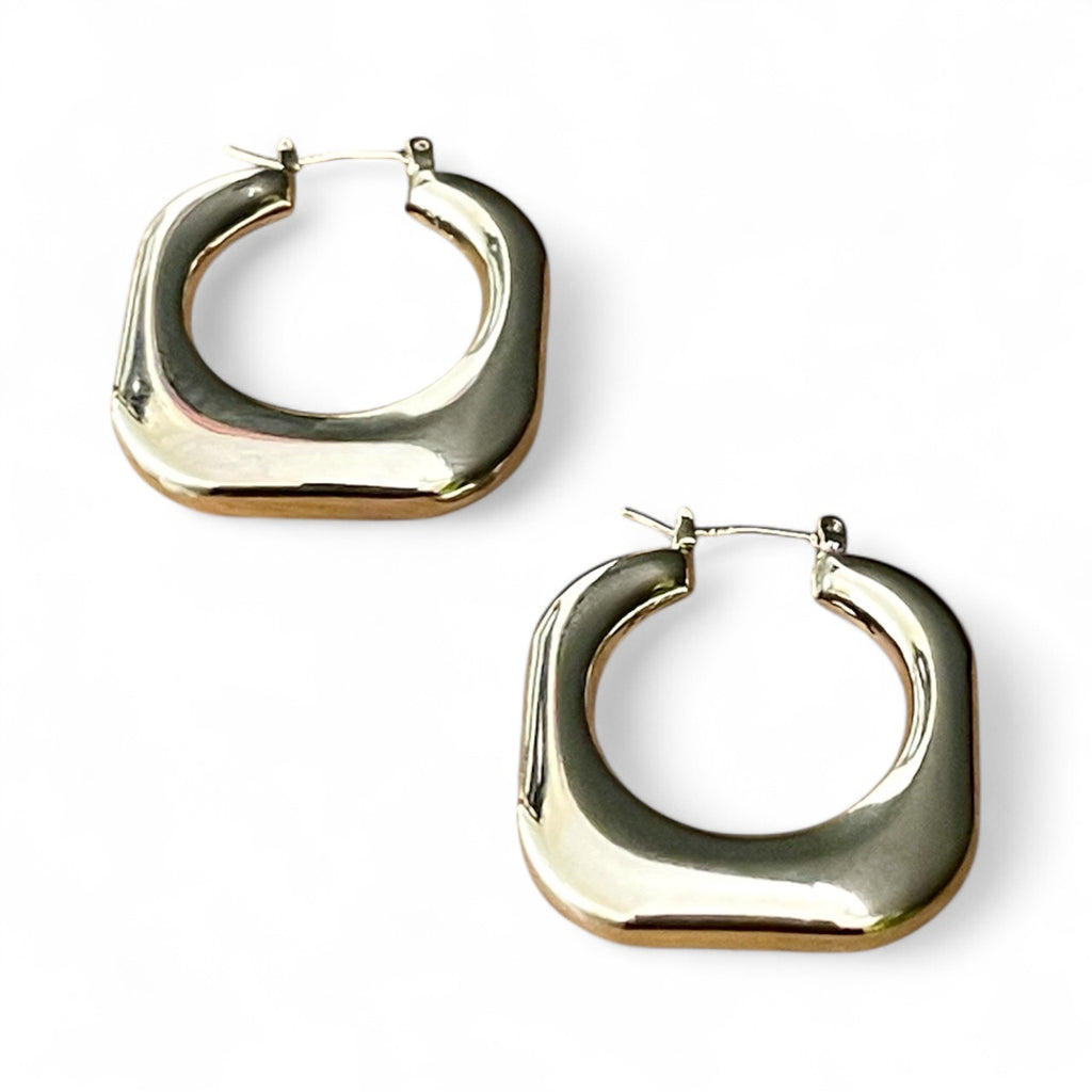 Smooth Square Earrings