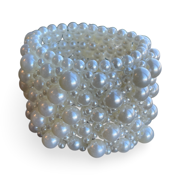 Regal Pearl Cuff Bracelet
