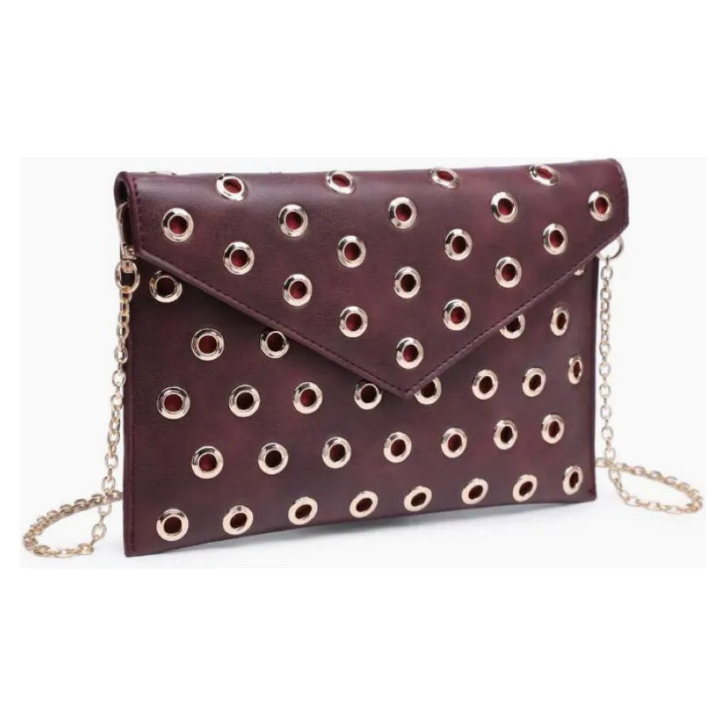 Gromet Crossbody - Burgundy