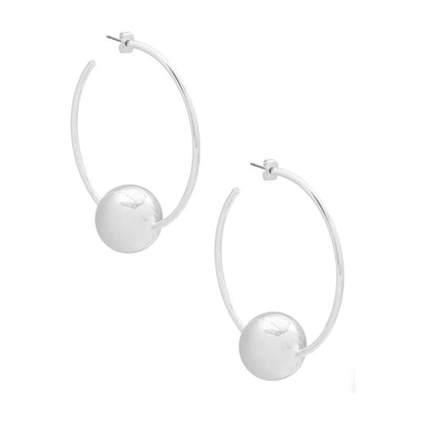 Double Hoop Earrings - Silver