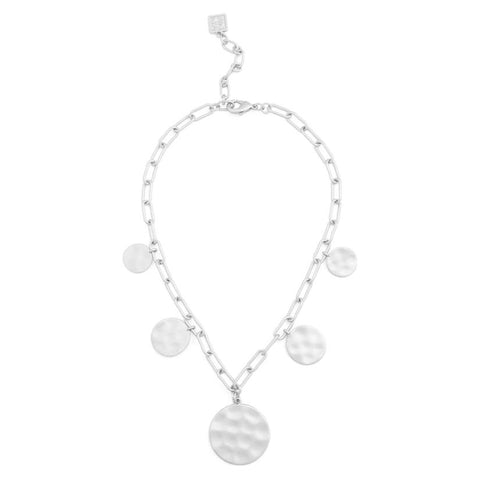 Chunky Cluster Necklace - Silver
