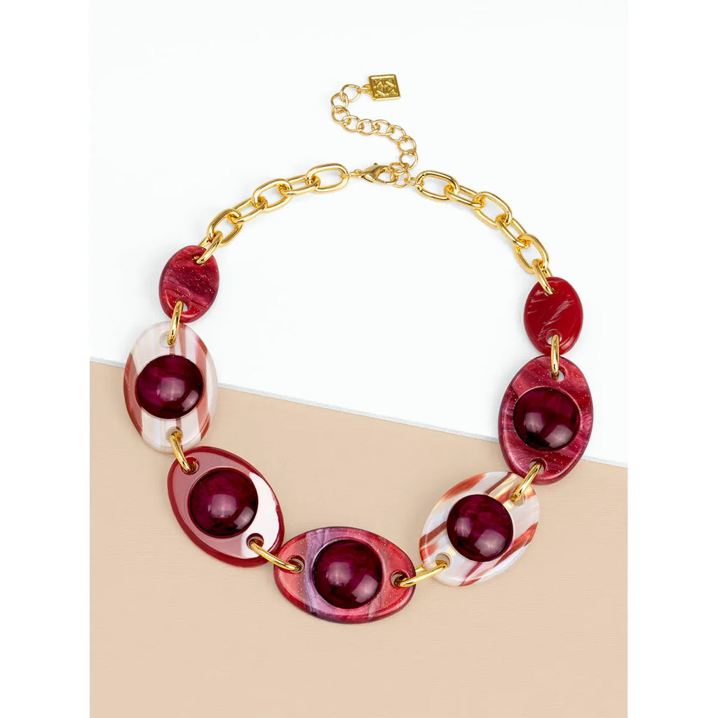 Marbled Resin Necklace