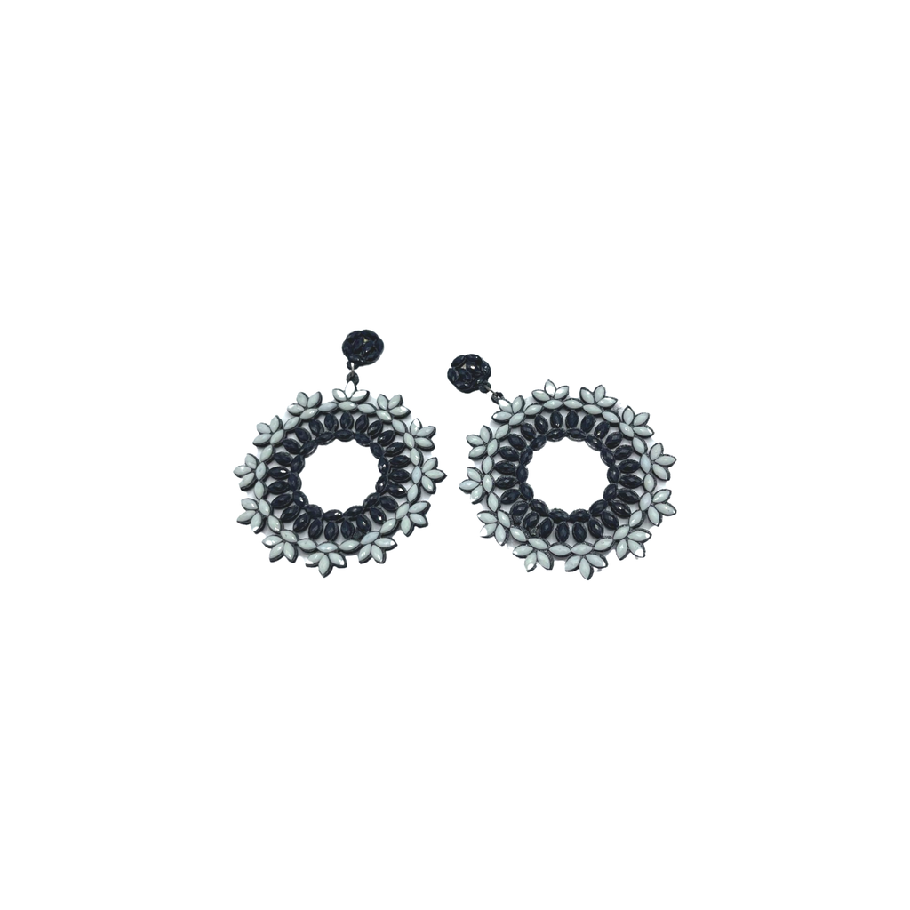 Geomatric Earrings - Black/White
