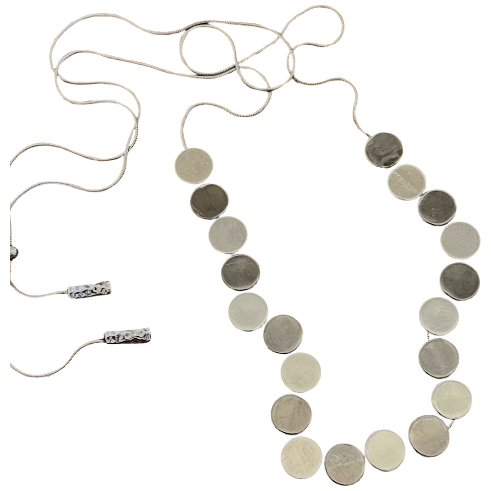 Disc Necklace - Silver