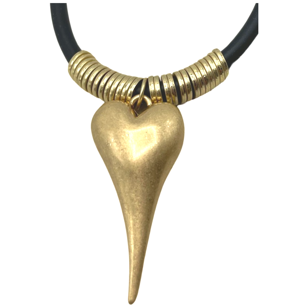 Reversed Heart Necklace