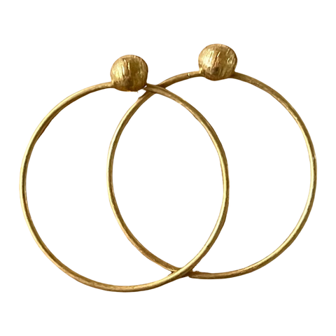 Double Hoop Earrings - Gold