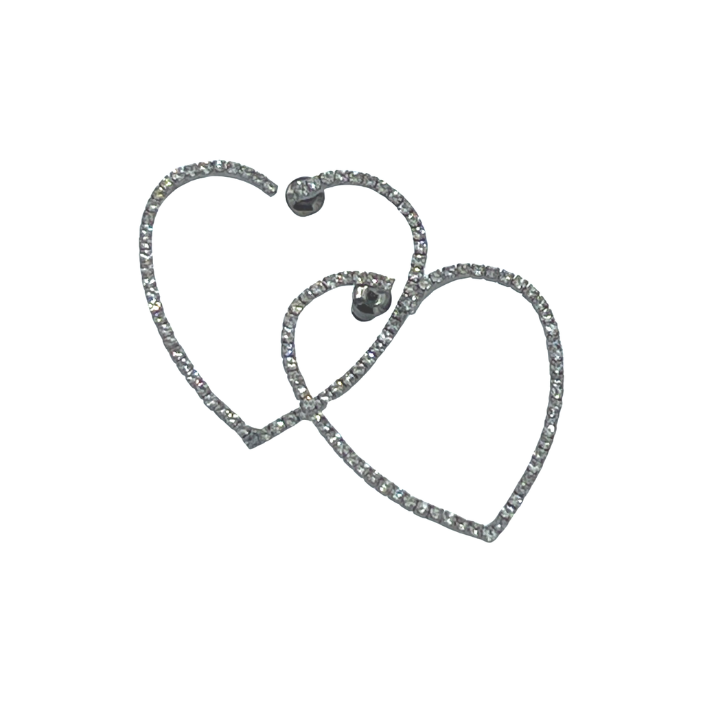 Crystal Heart Earrings