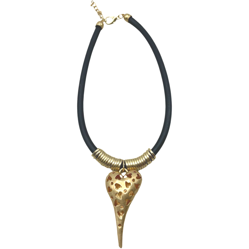 Reversed Heart Necklace