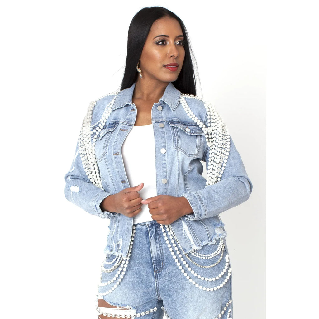 Denim Sparkle Jacket
