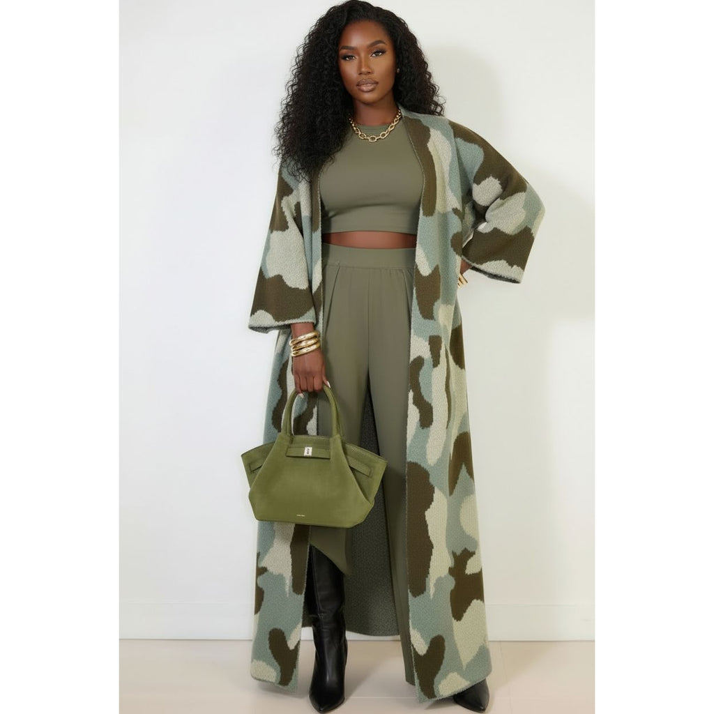 Essential Camo Cardigan