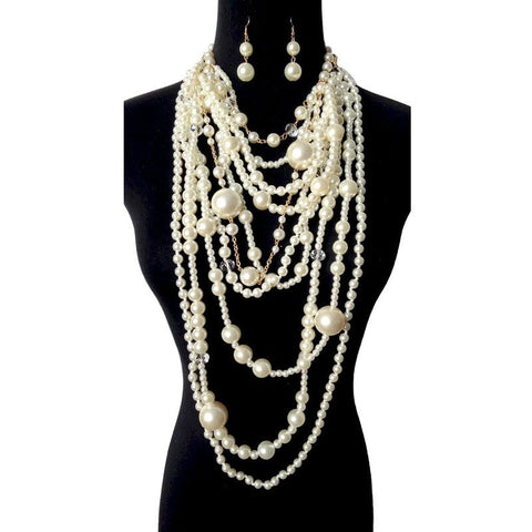 Bubble Pearl Gold Necklace