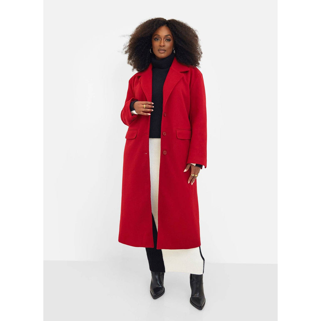 Dolce Wool Blend Double Breasted Coat
