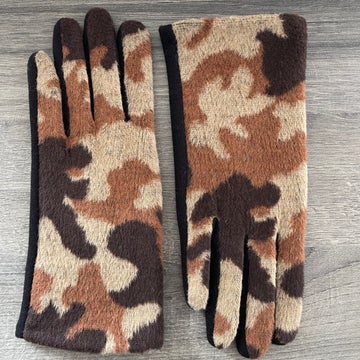 Brown Camo Gloves