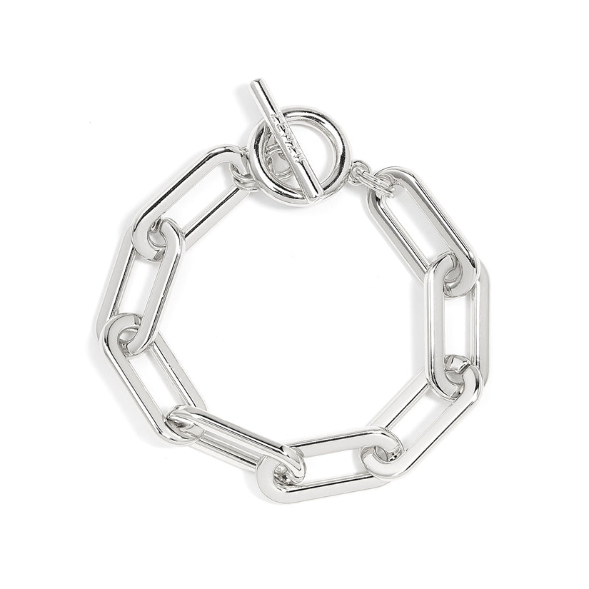 Classic Link Toggle Bracelet - Silver