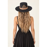 Corinne Boater Crown Hat