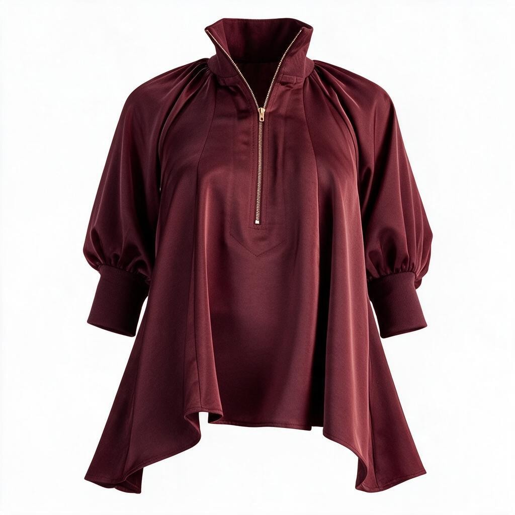 Zip & Poise Blouse