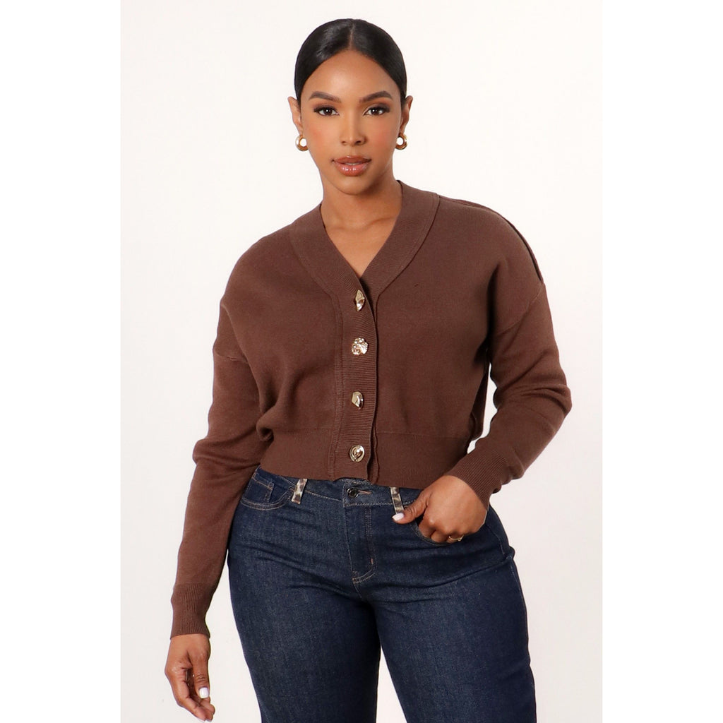 Brown Refined Sweater