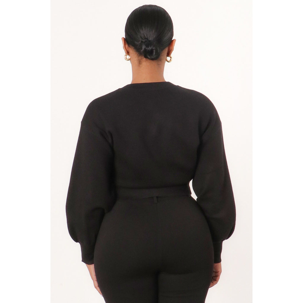 Black Refined Sweater