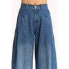 Denim Drama Wide-Leg Pants
