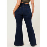 Curve Appeal High-Waisted Flare Jeans - Plus