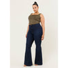 Curve Appeal High-Waisted Flare Jeans - Plus