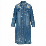 Denim After Dark Longline Coat