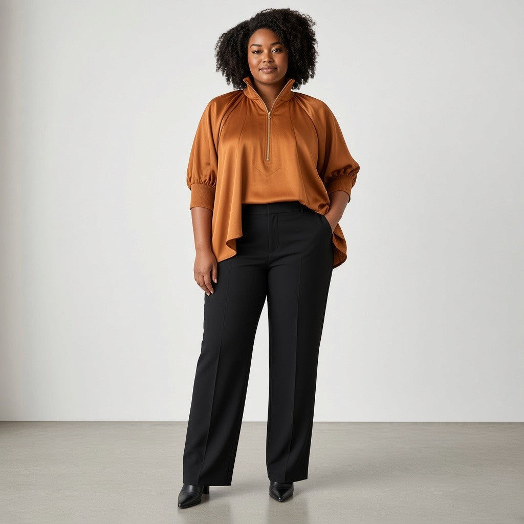 Zip & Poise Blouse