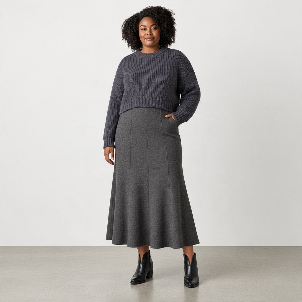 Effortless Elegance Midi Skirt