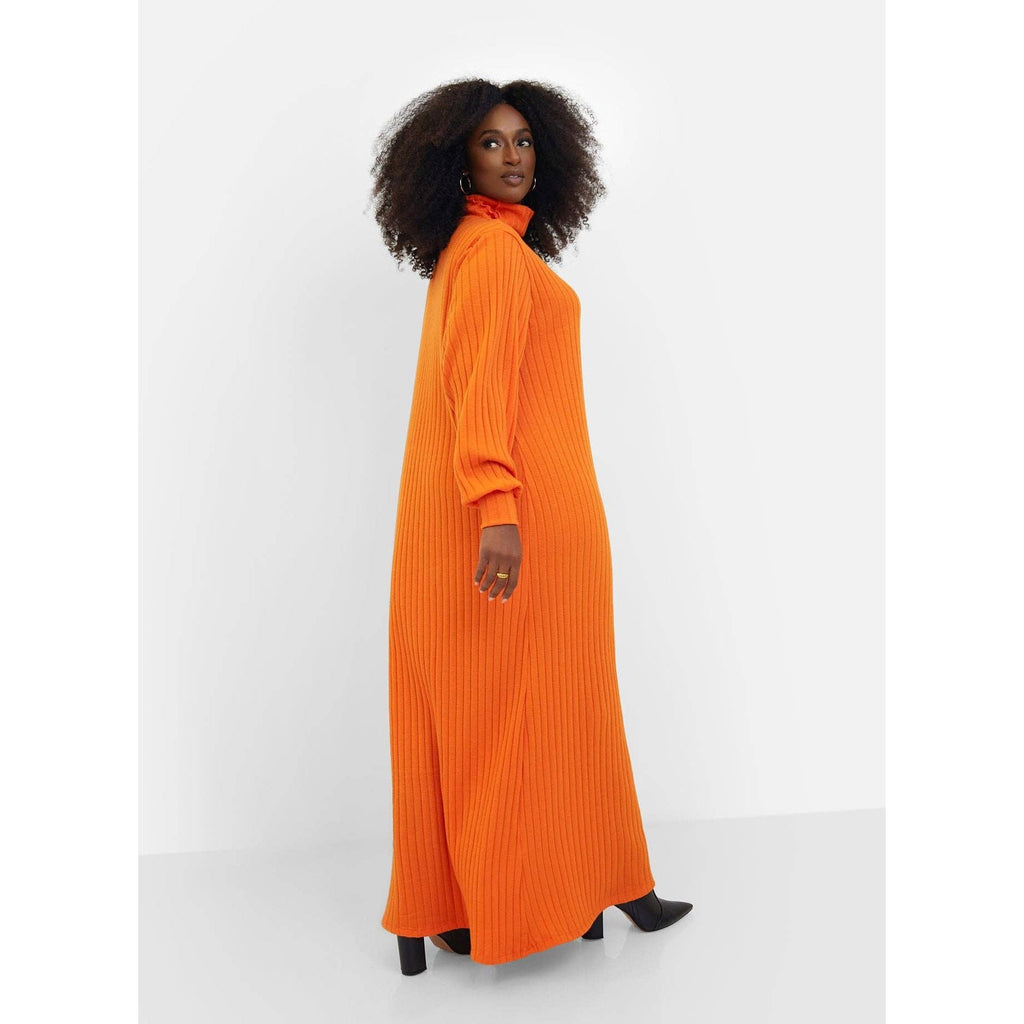 Saylor Dress Plus - Orange