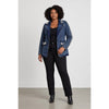 Pearls & Power Denim Blazer