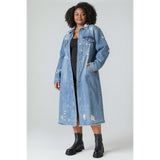 Denim After Dark Longline Coat - Plus
