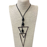 Double Up Triangle Necklace