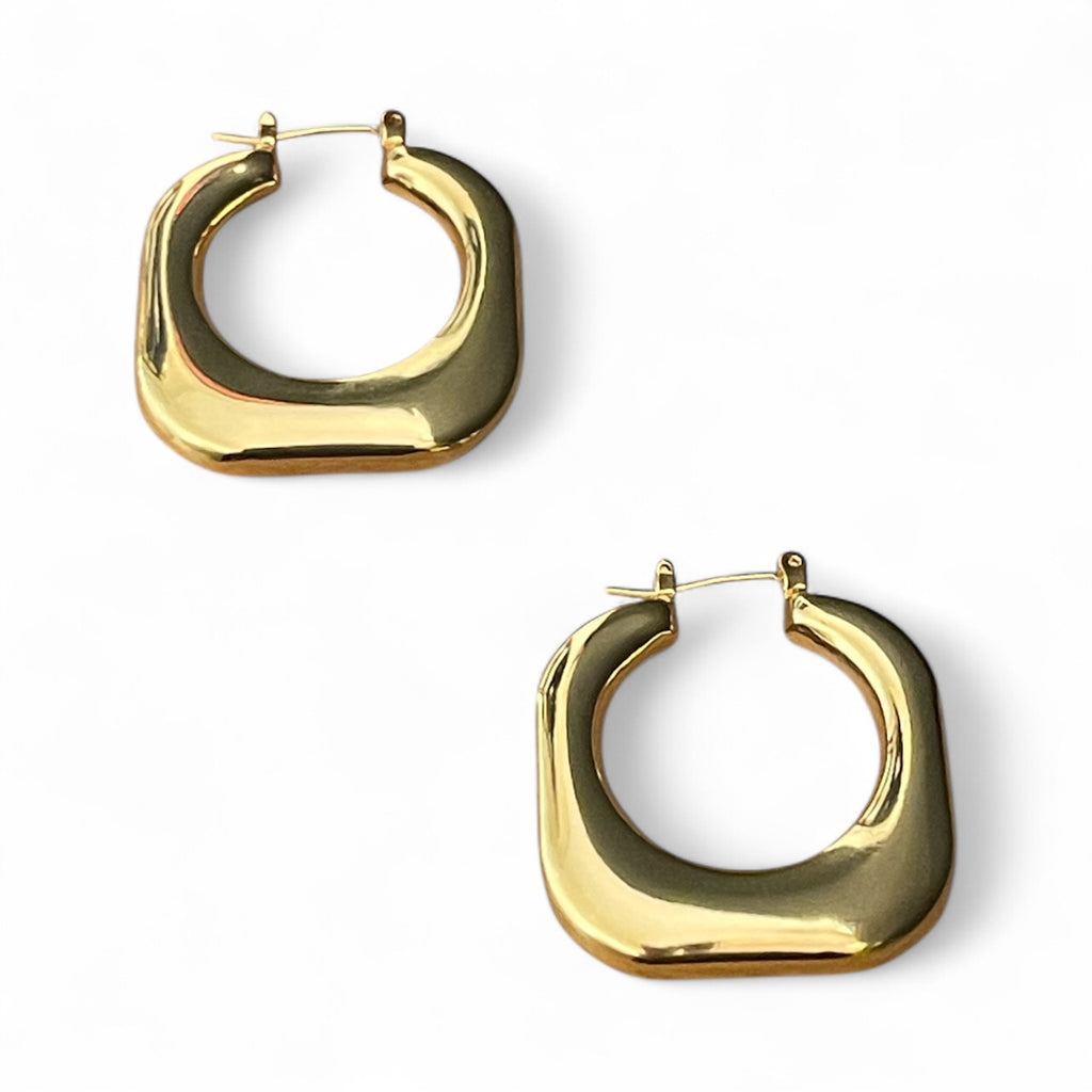 Smooth Square Earrings