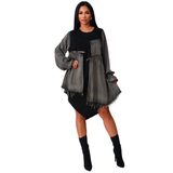 Denim Contrast Dress