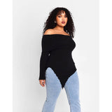 Never Complicated Top Plus- Black