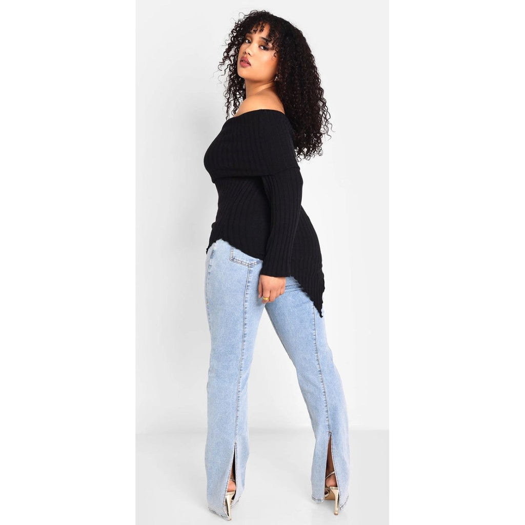 Never Complicated Top Plus- Black