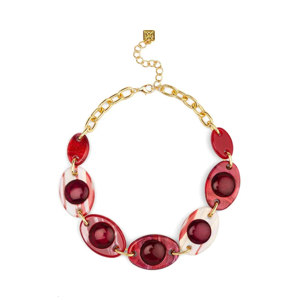 Marbled Resin Necklace