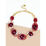 Marbled Resin Necklace