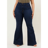 Curve Appeal High-Waisted Flare Jeans - Plus