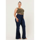 Curve Appeal High-Waisted Flare Jeans - Plus