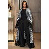 Chevron Chic Fringe Kimono Coat