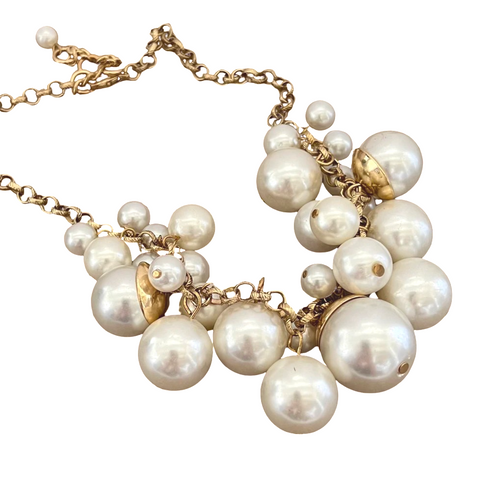 Double Loop Pearl Necklace