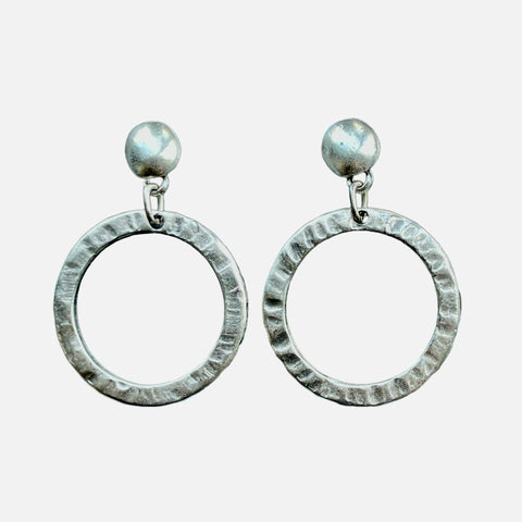 Bead Hoop Earrings