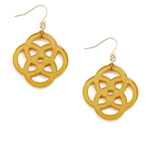 Double Pearl Hoop Earrings - Gold