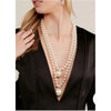 Double Loop Pearl Necklace