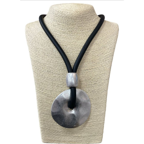 Disc Necklace - Silver