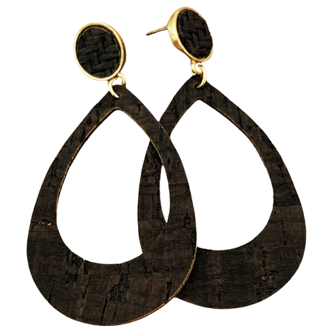 Studded Black - Earrings