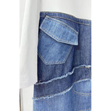 Denim Contrast Tee