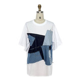 Denim Contrast Tee