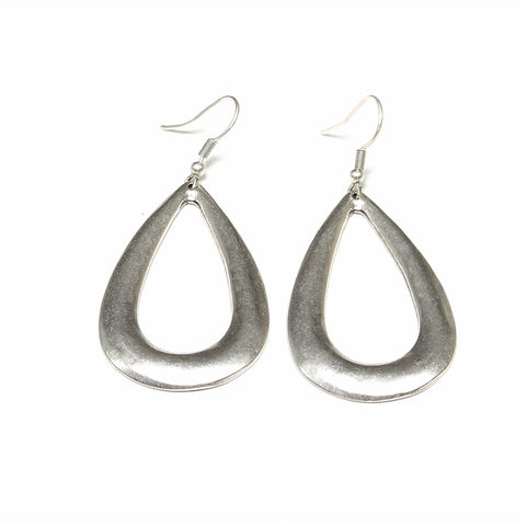Pewter Squared Earrings